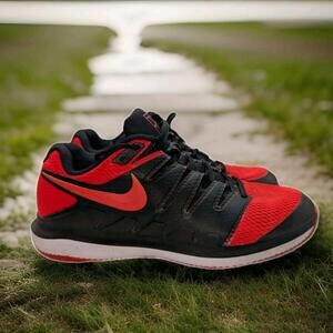 Nike Court AIR ZOOM VAPOR X HC Shoes AA8027-006 Mens 11 Women’s 12.5 Bred Rare